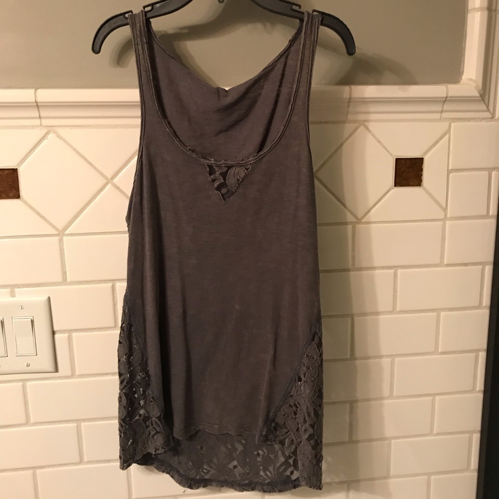 Others Follow dark army green tank top